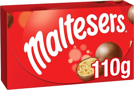 Maltesers Milk Chocolate Gift Bag, Crunchy Honeycomb Chocolate Snacks, Light Treat for Sharing and Special Occasions, 110 g