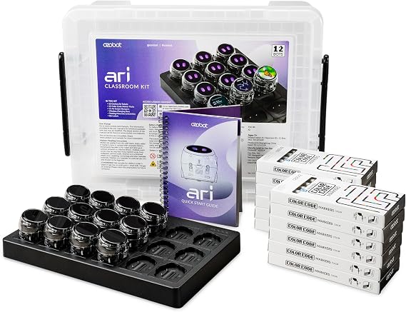 Ozobot Ari 12 Bot Classroom Kit | Ages 8-14 | STEM Coding for Schools