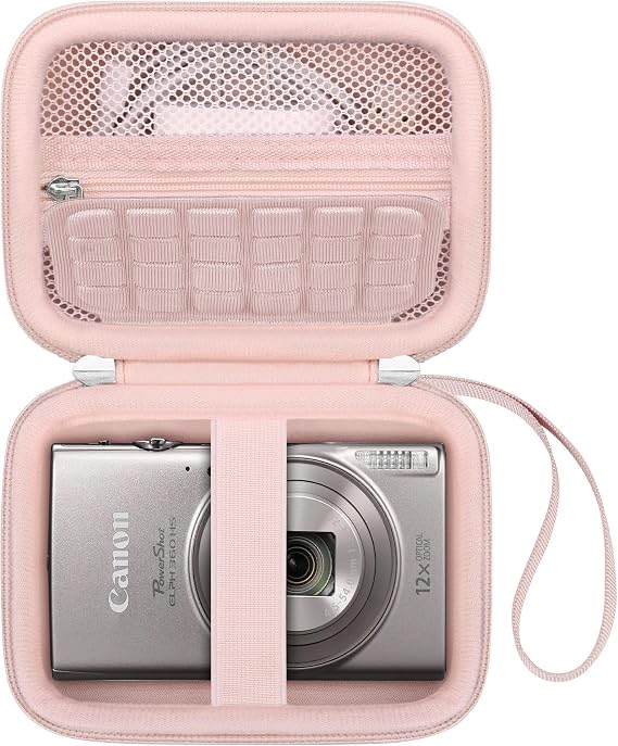 Canboc Pink Carry Case for Canon IXUS 285 HS A/IXUS 285 HS Digital Camera
