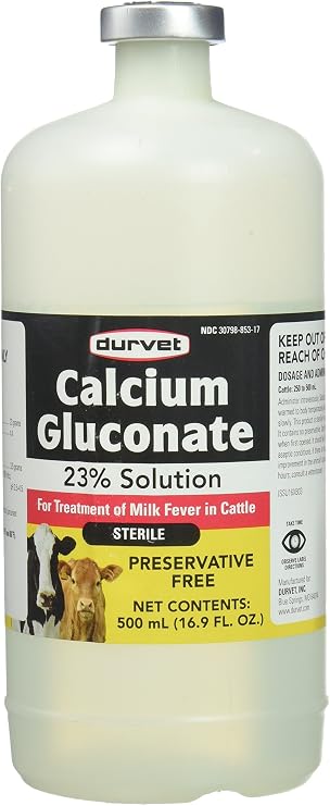 Durvet Calcium Gluconate 23 Percent Solution