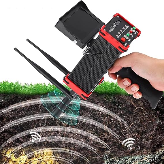 Metal Detector, Professional Gold Detector with Screen, 16M Deep Long Distance, 100M Range, Underground Metal Treasure Hunter, Gold Silver Copper Scanner for Outdoor Treasures