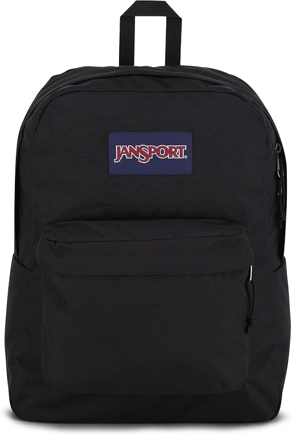 JanSport SuperBreak One Backpacks - Durable, Lightweight Bookbag with 1 Main Compartment, Front Utility Pocket with Built-in Organizer - Premium Backpack, Black