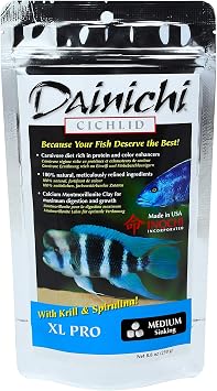 Dainichi Cichlid Food - XL PRO Medium Sinking (5 mm) Pellets, 8.8 oz (250 g)