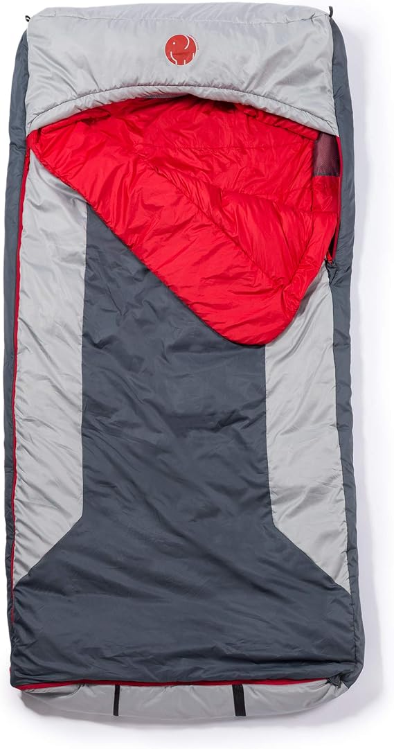 OmniCore Designs Multi Down Hooded Rectangular Sleeping Bag (-10F to 30F) with 4pt. Compression Stuff Sack