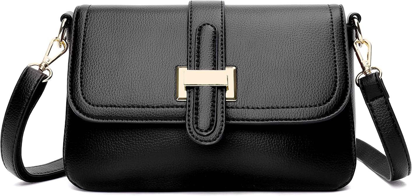 FSD.WG Fashion Quilted Crossbody Bag,Leather Ladies Shoulder Purses, Mini Shoulder Bag,Phone Wallet Purse for Women