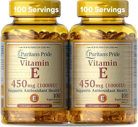 Puritan's Pride Vitamin E-450mg (10,000IU), 100 Rapid Release Softgels