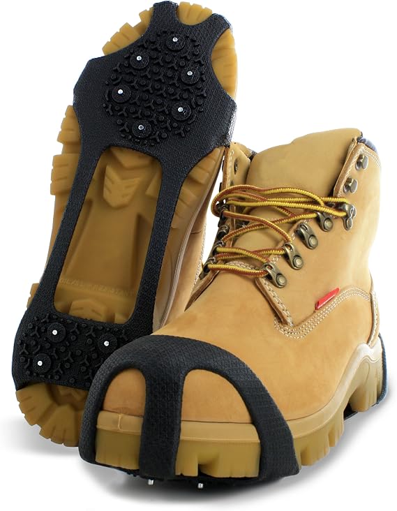 MaxxDry Grip On Ice Climbing Crampons Cleat, Brown, Minimalist Style