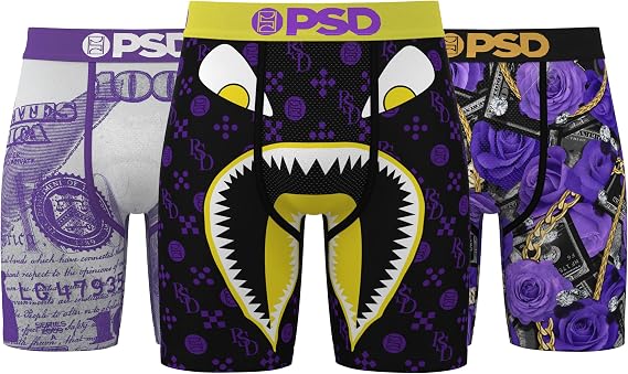 PSD Mens Underwear Warface Graphic Print Boxer Briefs, Packs & Singles