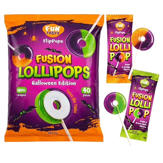Halloween Candy, Lollipops Individually Wrapped - 40 Count Pack