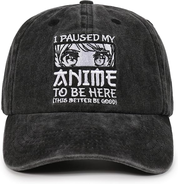InnoBeta Anime Gifts for Men, Kawaii Embroidered Baseball Cap