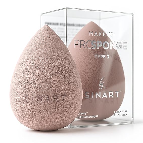 Beauty Blender PROSPONGE, MakeUp Sponges for Blending Liquid Foundation, Powder and Cream. Seamless, Professional, Vegan, Cruelty-Free, Beige