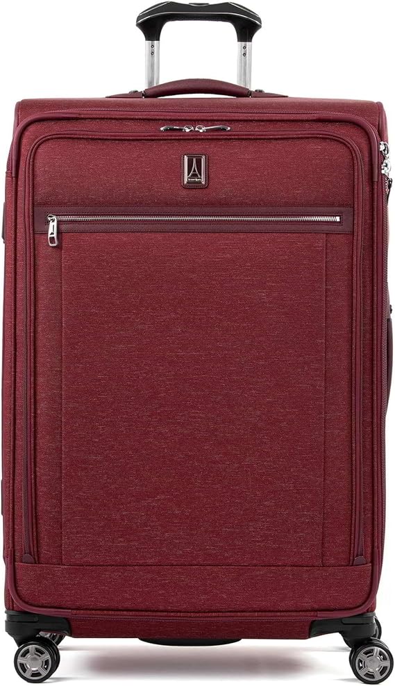 Travelpro Platinum Elite Softside Expandable Spinner Wheel Luggage, Bordeaux, Checked-Large 29-Inch, Platinum Elite Softside Expandable Spinner Wheel Luggage