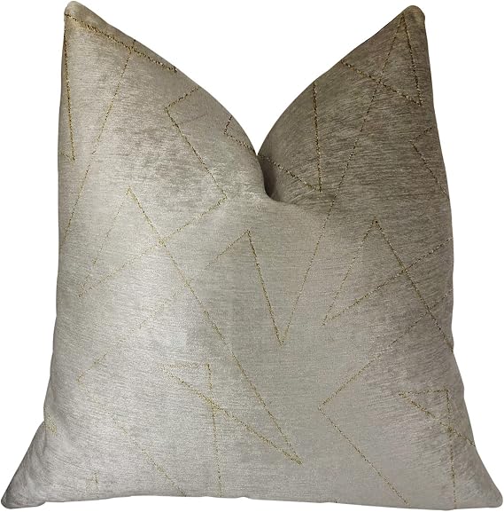 Plutus Brands Plutus Gold Divinity Luxury Throw Pillow, 26" x 26"