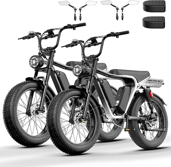 Jasion RetroVolt Max Electric Bike, Dual Battery, 150-Mile Range, Fat Tire