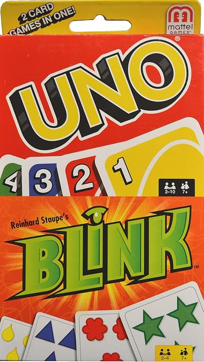 UNO Classic Reinhard Staupe's Blink Card Game Bundle 2 Game Pack