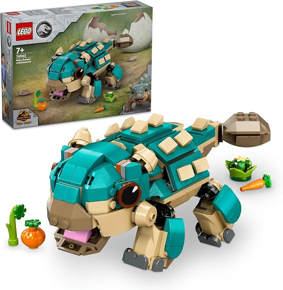 LEGO 76962 Jurassic World Ankyrosaurus Baby Bumpy Toy Birthday Present Blocks Boys Girls Children 7 Years Old 8 Years Old 9 Years Old Elementary School Dinosaur