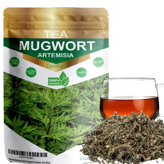 ESTAFIATE (4oz/114 gr) wildcrafted Artemisia ESTAFIATE Tea ludoviciana.Mugwort Leaf, Non-GMO, gluten-free, Resealable Bag (4 oz)