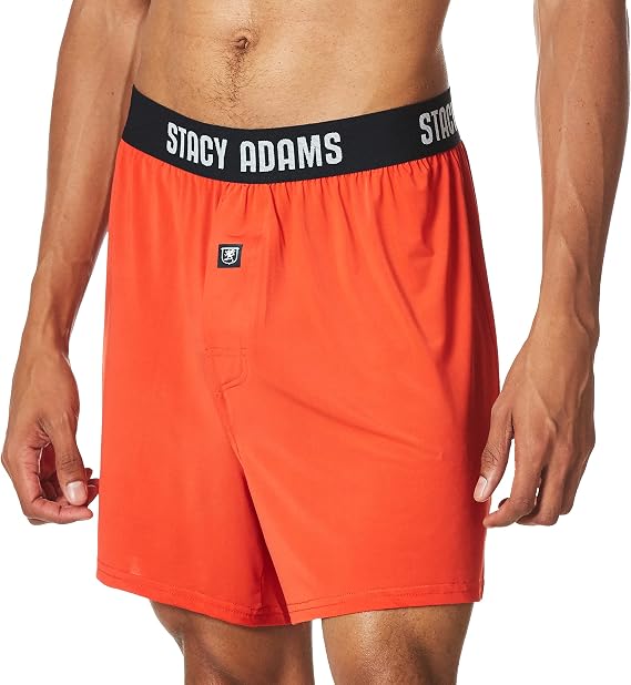 Stacy Adams Men's BOXER SHORT Underwear, red, XL