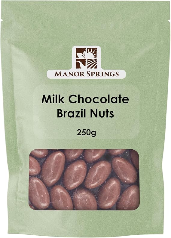 Milk Chocolate Brazil Nuts 250g by Manor Springs