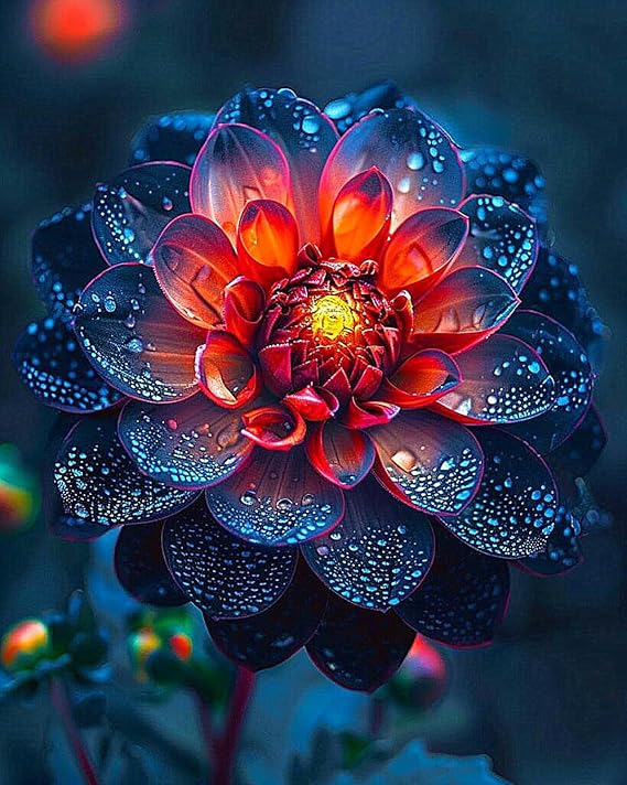 Dahlia Bulbs for Planting,Dahlia Tubers UK,Flowering Rhizome, Dahlia Bulbs Mix,Excellent Display Indoor Perennial Balcony Garden Bulbs-2bulbs-A