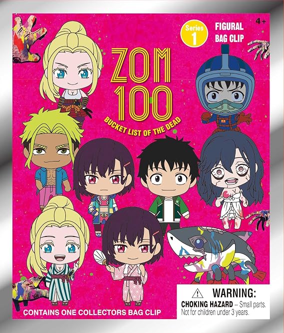 Zom 100 Series 1 5" Collectible Bag Clip Blind Bag (ONE Random Figure) Anime Character Keychain/Backpack Accessory | Official Licensed Merchandise