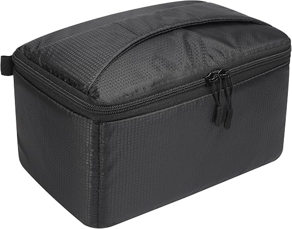 Waterproof Camera Case Bag Insert Partition PaddedAnti-Shock Lens Pouch for SLR SLR Canon Nikon Sony Camera Lens and Accessories (Small)