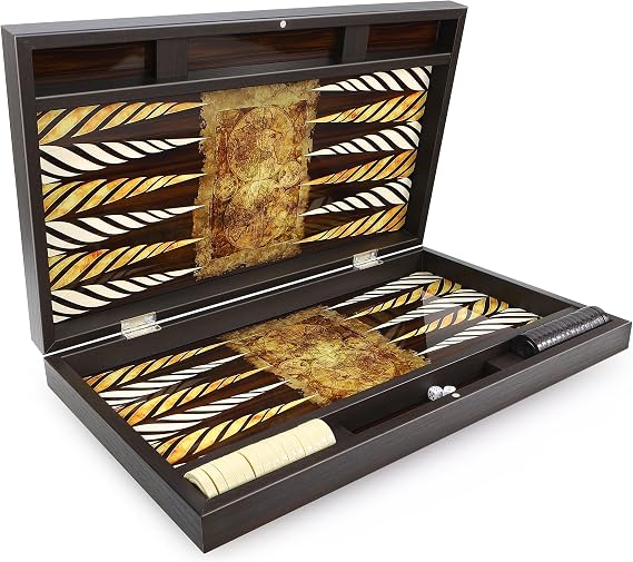 Trendy Backgammon Antique Map/Antique World Backgammon Tavla XXL