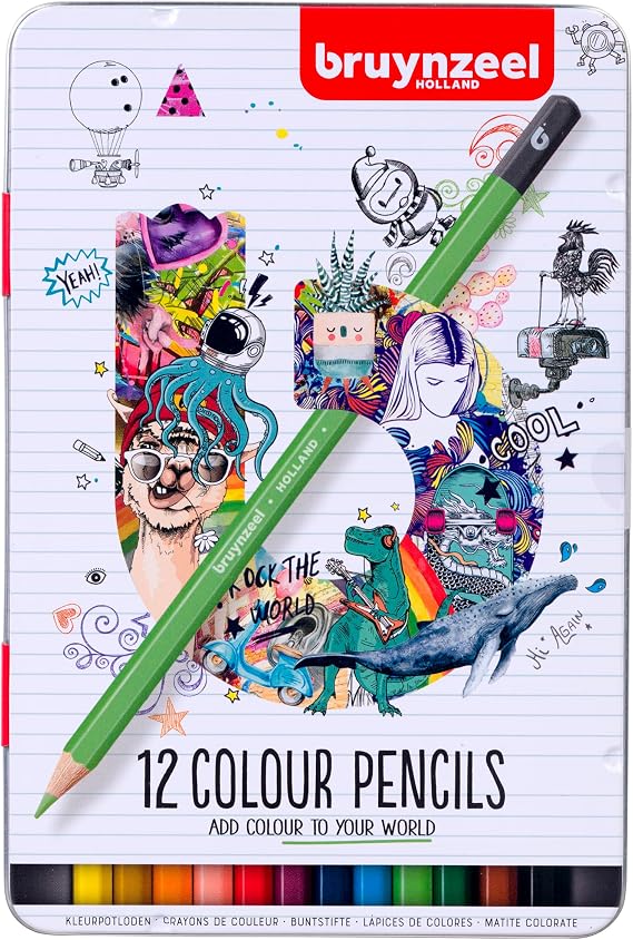 Bruynzeel Colour Pencils 12-Piece Set