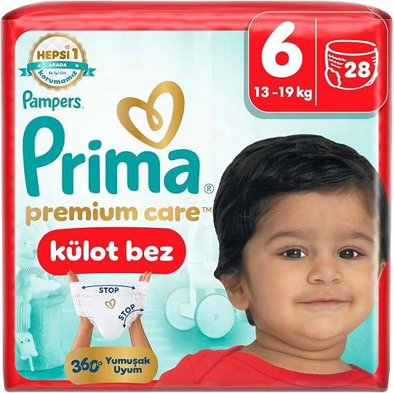 Prima Külot Bebek Bezi Premium Care 6 Numara 28 Adet