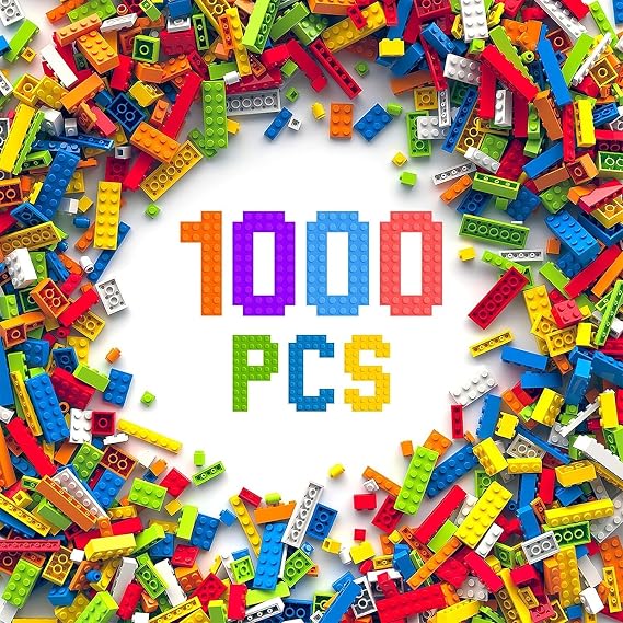 3 otters 1000 PCS Building Blocks Set, Compatible with Major Brands