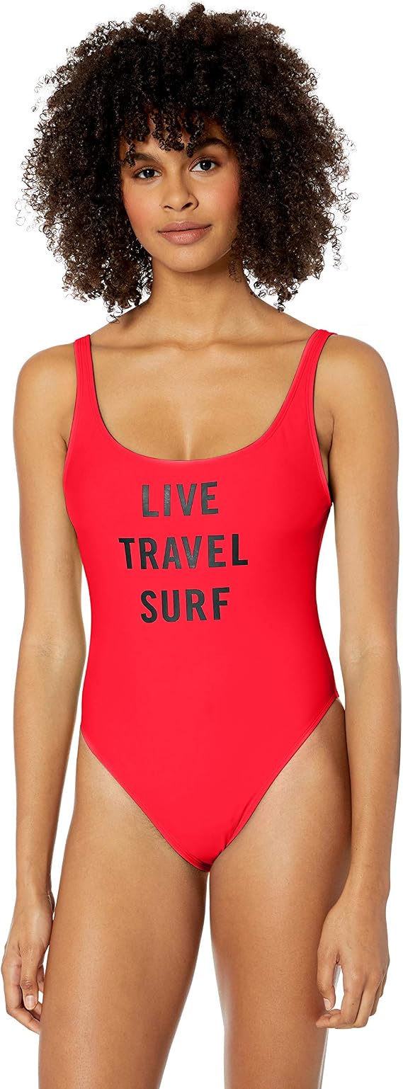 EIDON Women's Jenny High Hip Scoop Back One Piece Swimsuit