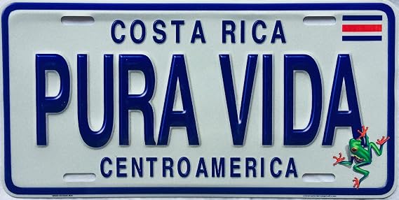 Costa Rica Novelty License Plate Over 20 Unique Styles