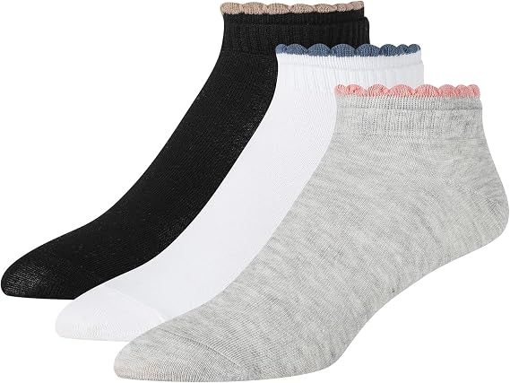 Ted Baker Women's 3 Pack Double Cuff Low Cut Socks