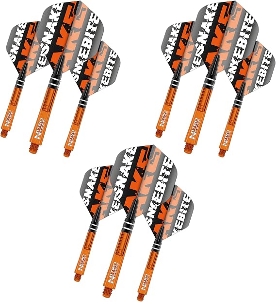 RED DRAGON Peter Wright Flight & Stem Combo Pack 2 (3 Sets per Pack)