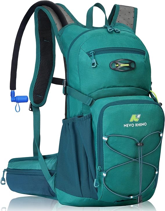 N NEVO RHINO Hydration Backpack, 18L Hiking Backpack with 3L Water Bladder