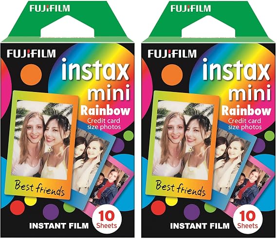 Fujifilm Instax mini Rainbow 10x2 Film Seti