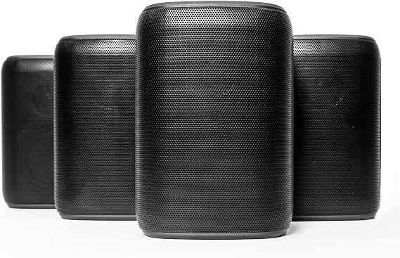 Rocksteady Stadium 2 Bluetooth Speaker Bundle 4 Speakers | Multi-Room Wireless Sound System | Up to 30-Hr Battery | 150 ft Range | Stereo L/R Config