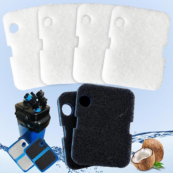 6Pcs Canister Filter Pads Refills for Cascade 700/1000 CCF2UL CCF3UL