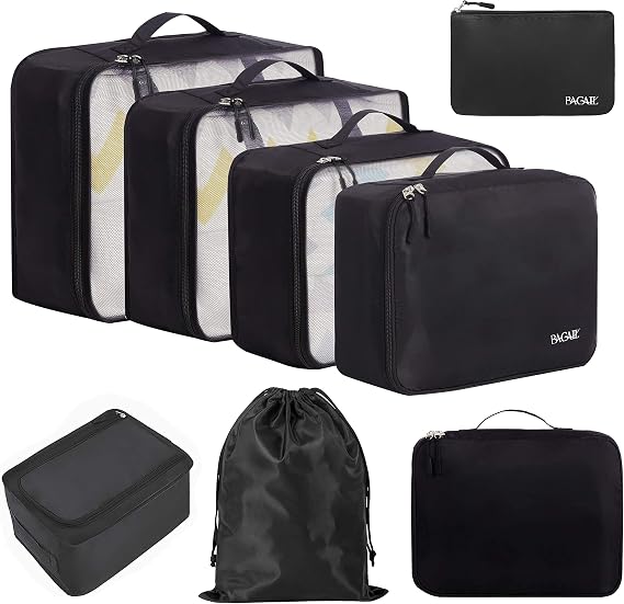 BAGAIL Packing Cubes for Suitcase 8 Set, Lightweight Luggage Packing Organizers Packing Cubes for Travel Accessories