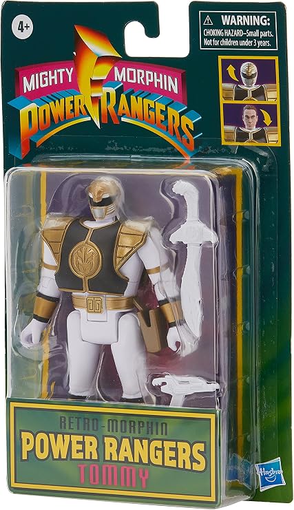 Power Rangers Retro Morphin White Ranger Action Figure