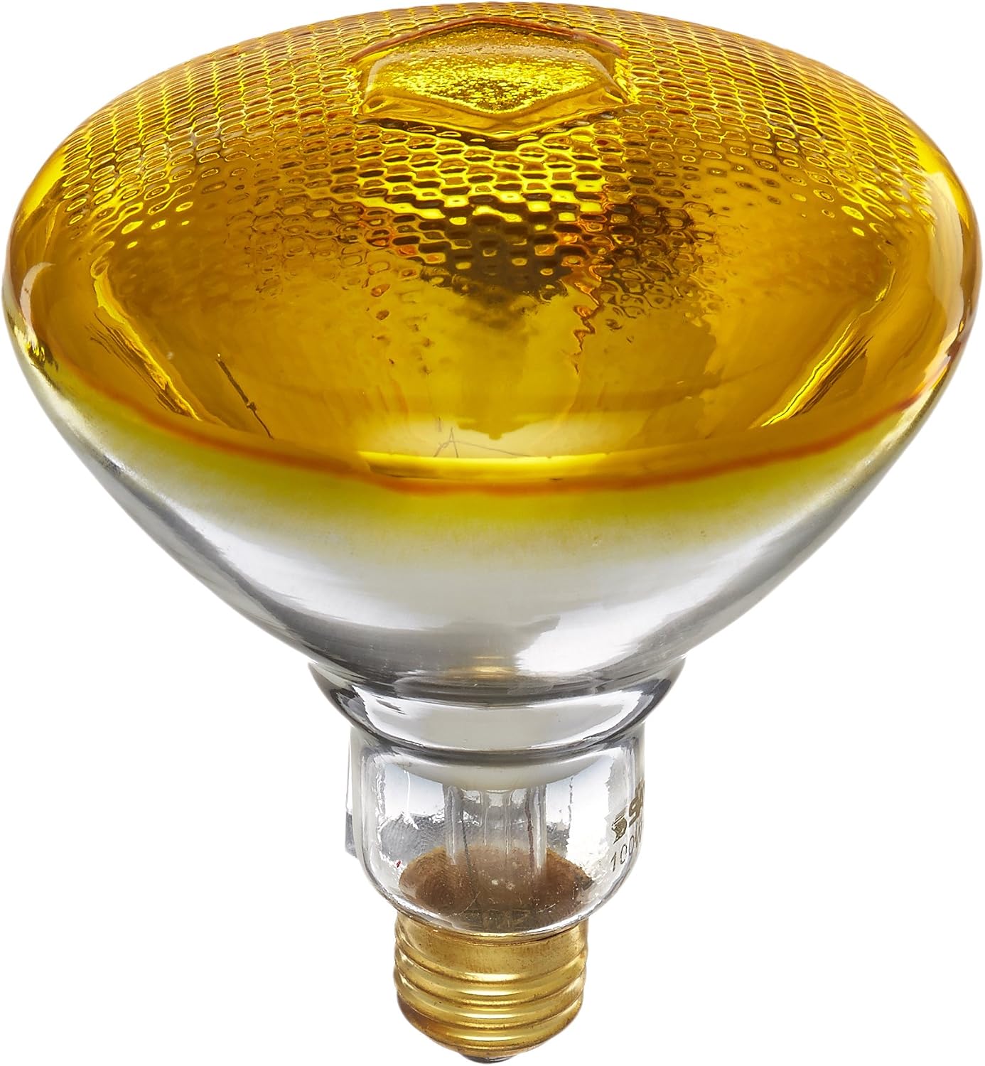 Satco S4426 100 Watt BR38 Incandescent 120 Volt Medium Base Light Bulb, Yellow