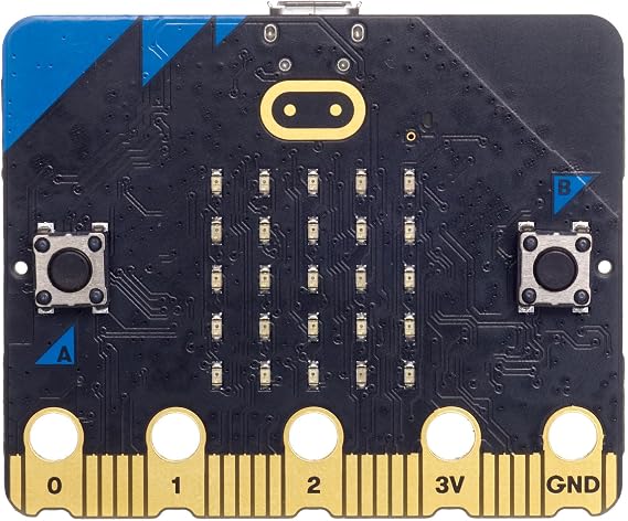 Multicomp Pro BBC Micro:bit Starter Kit with V2.2 Micro:bit Board, User Guide, Protective Case, Battery Holder with On/Off Switch, USB Cable and 2 x AAA Batteries