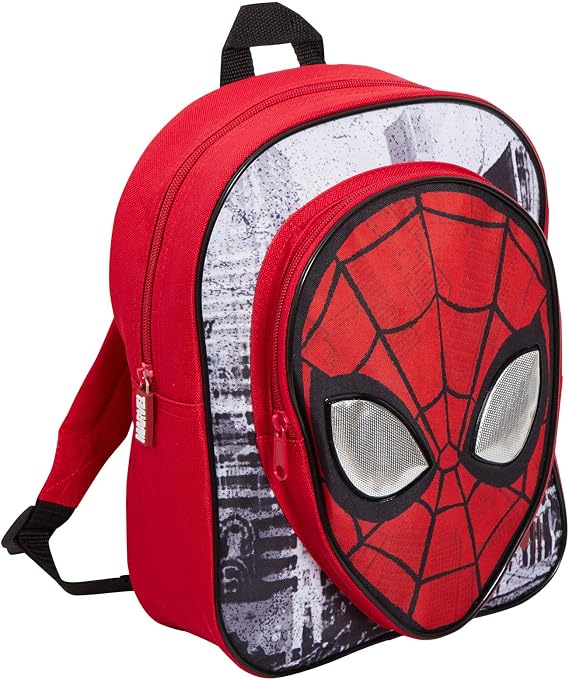 Spider-Man Boys Backpack Kids School Travel Rucksack Lunch Bag Reflective Eyes With Pocket