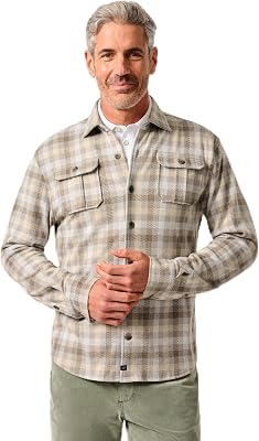 johnnie-O Marcelo Stretch Knit Flannel Lodge Shirt