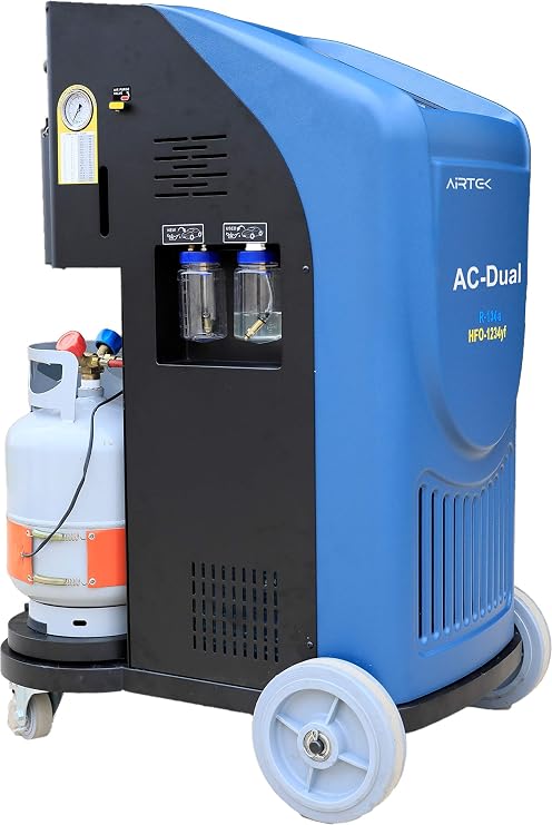 Airtek AC-Dual Fully Automatic Machine, HVAC Automotive Recovery and Recharge of R134 and HFO1234yf