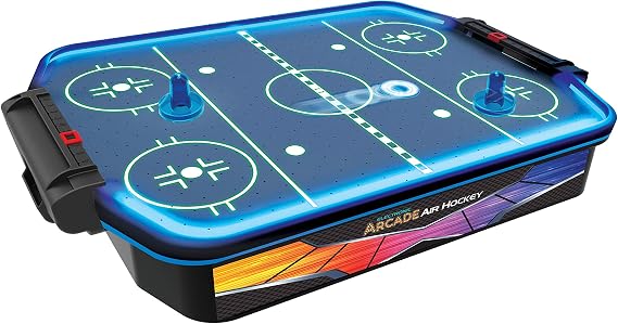 Merchant Ambassador Electronic Arcade Air Hockey (Neon Series)