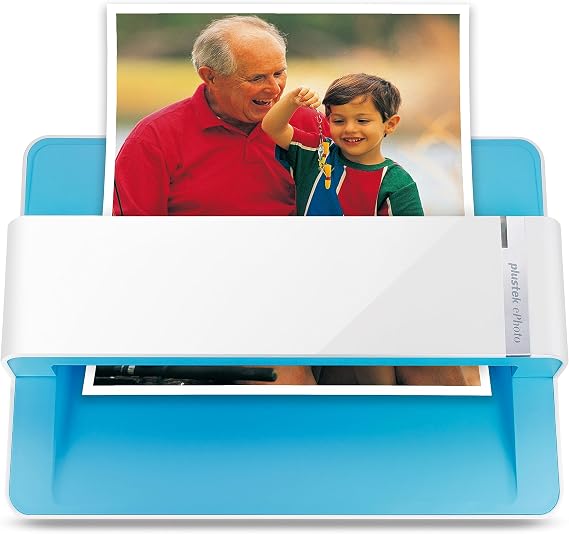 Plustek Photo Scanner ePhoto Z300, Scans 4x6 inch Photos in 2 Seconds, Auto crop and deskew with CCD Sensor, Supports Mac and PC | Special Roller Design for Cover Old Photo, Built-in Toshiba High Quality CCD image Sensor, with Auto crop and deskew Function