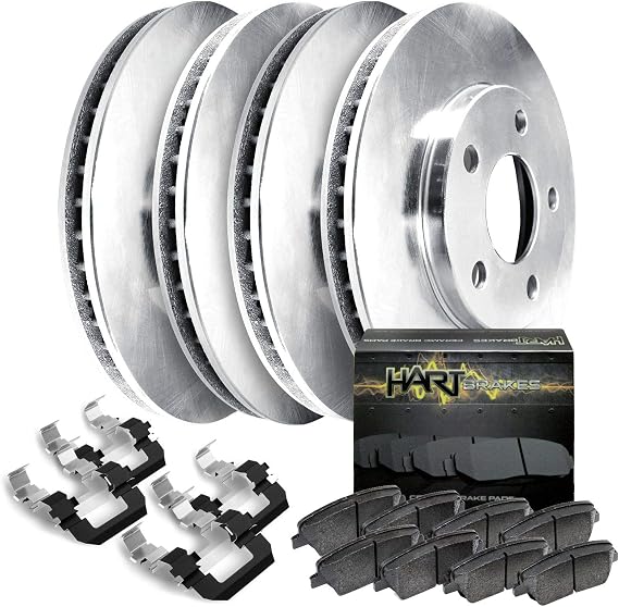 Hart Brakes Front and Rear Brake Kit Fits 2008-2013 Toyota Highlander