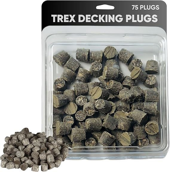 75 Plugs for Decking 1/4 Plug Compatible with Trex decking Systems - Enhance Toasted Sand