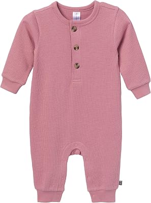 Modern Moments by Gerber unisex-baby Long Sleeve Long Leg Slouch Romper